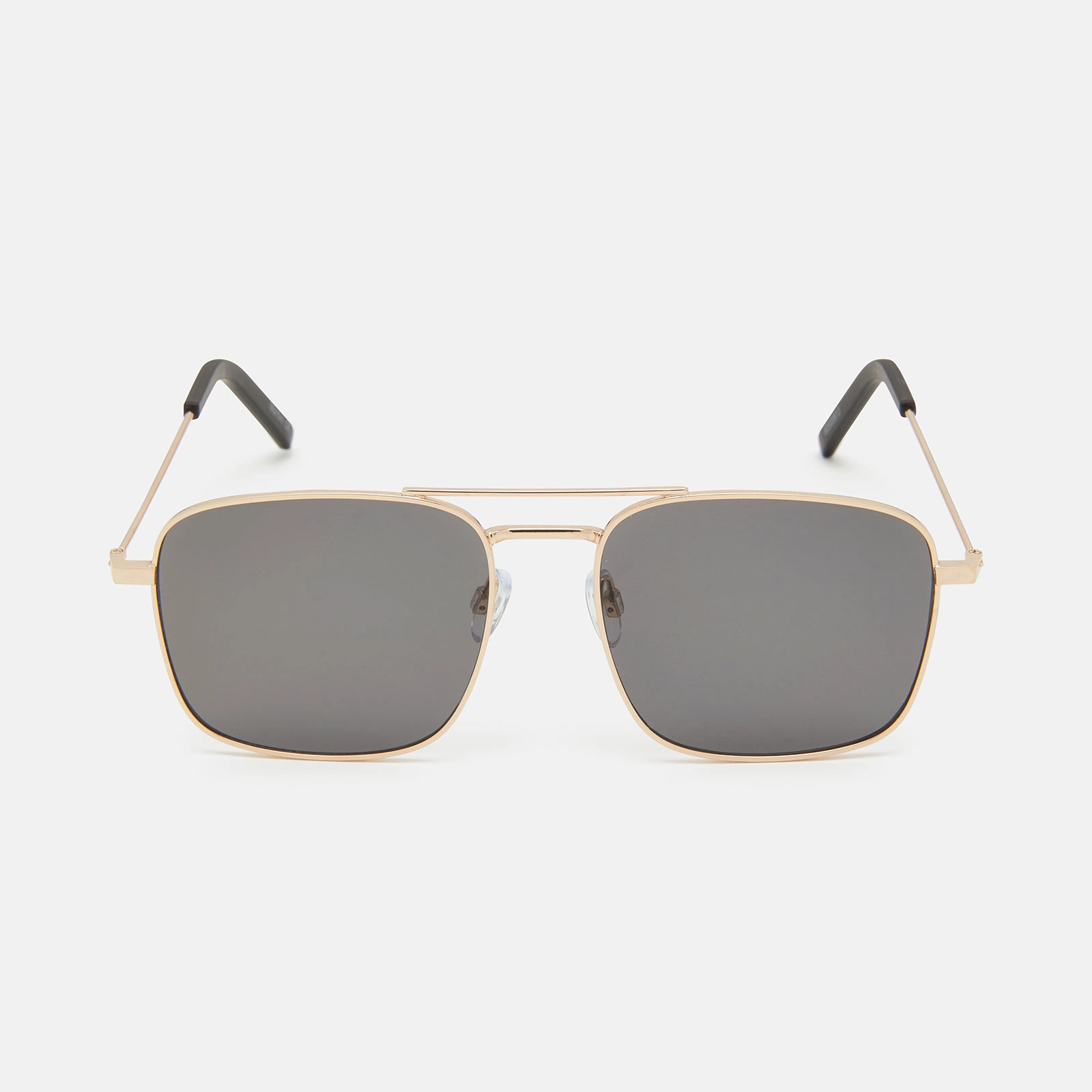 Solglasögon – guldfärgad båge med svarttonat glas