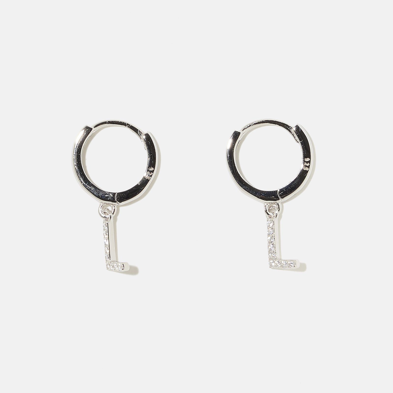 Regal damklocka - svart band, silver/vit, 32mm