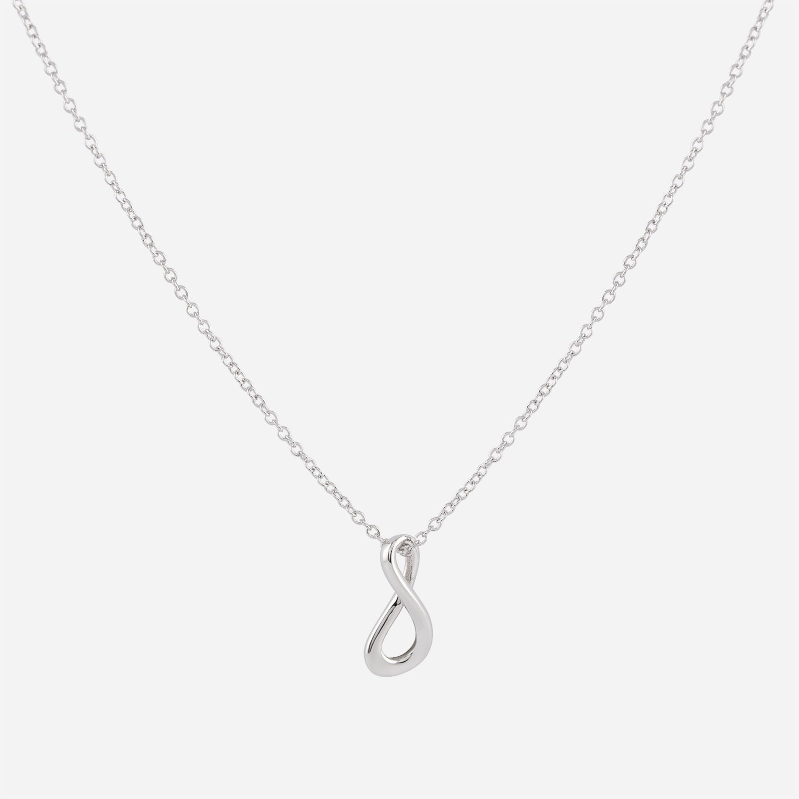 Silverhalsband infinitysymbol