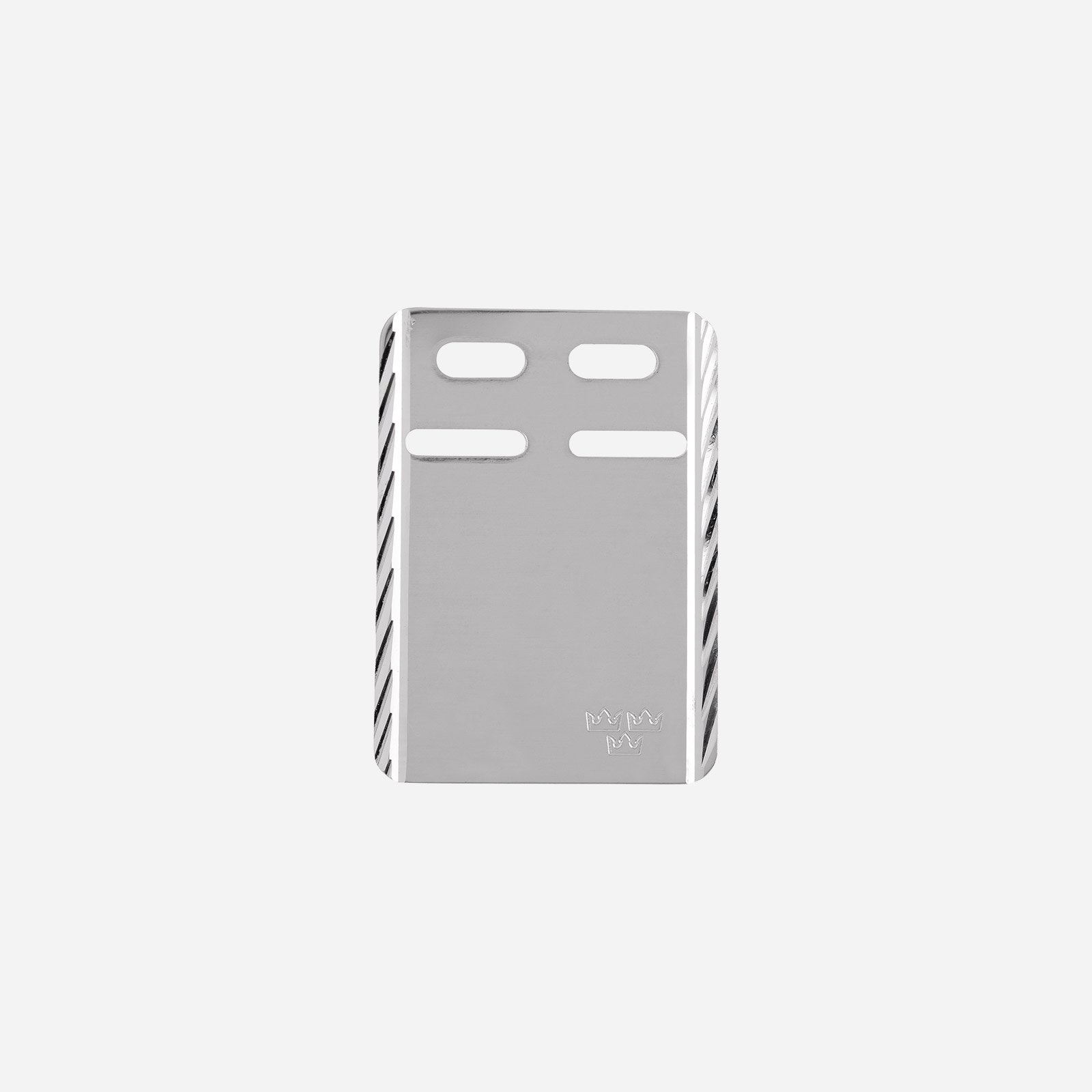 Hängsmycke i äkta silver ID-Bricka facetter 19 mm