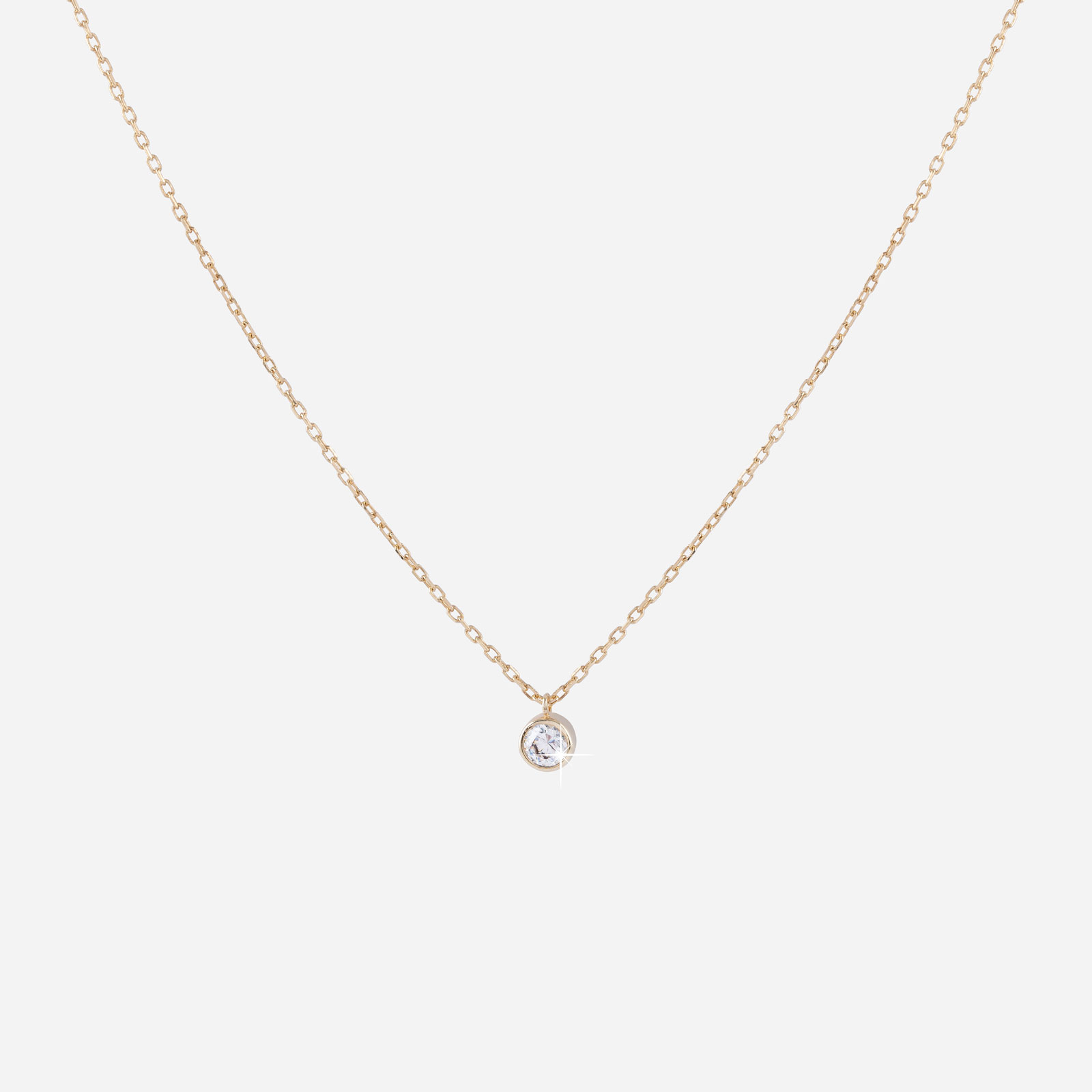 Förgyllt silverhalsband - 42 cm