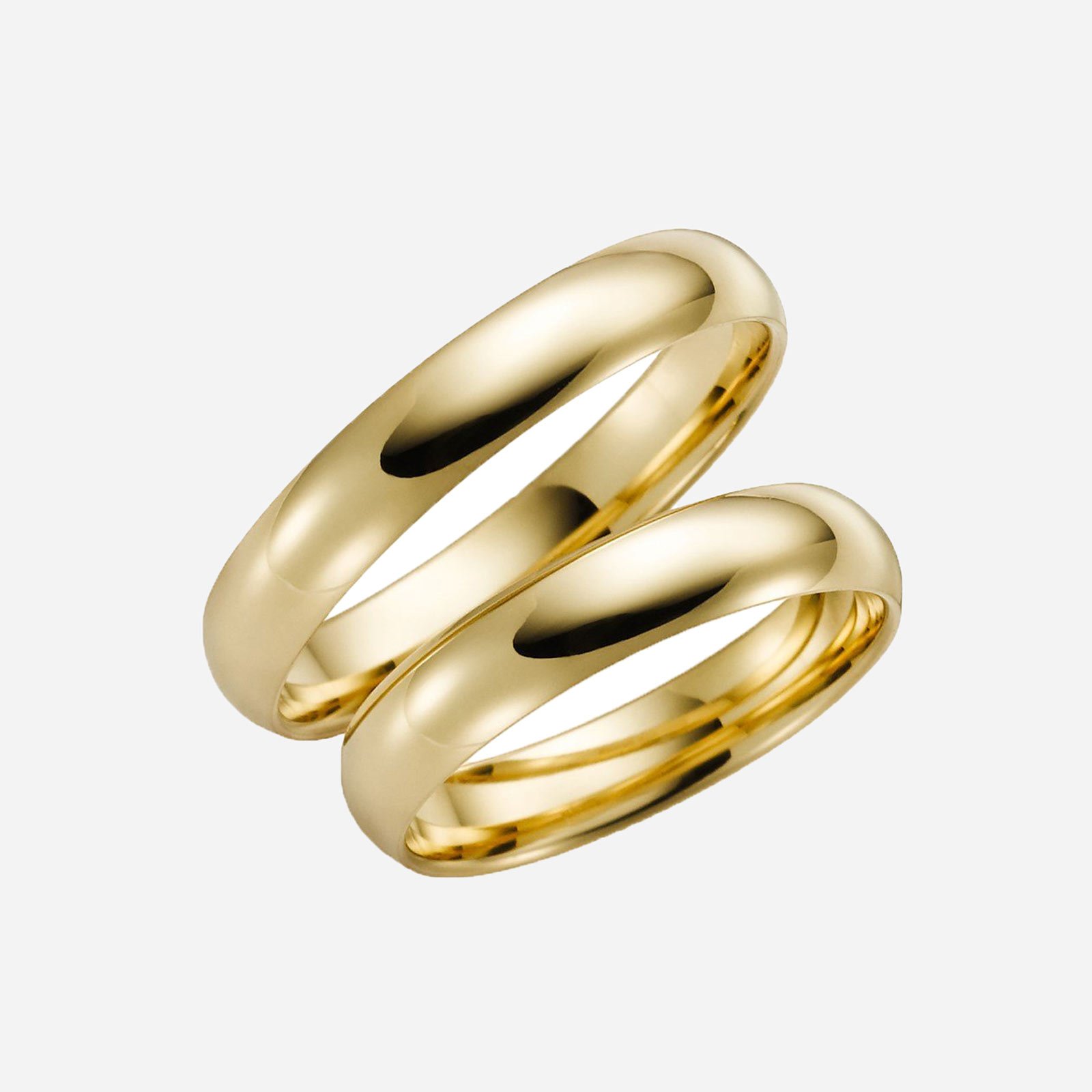 Förlovningsring 9k guld – kupad 4 mm / 1,4 mm