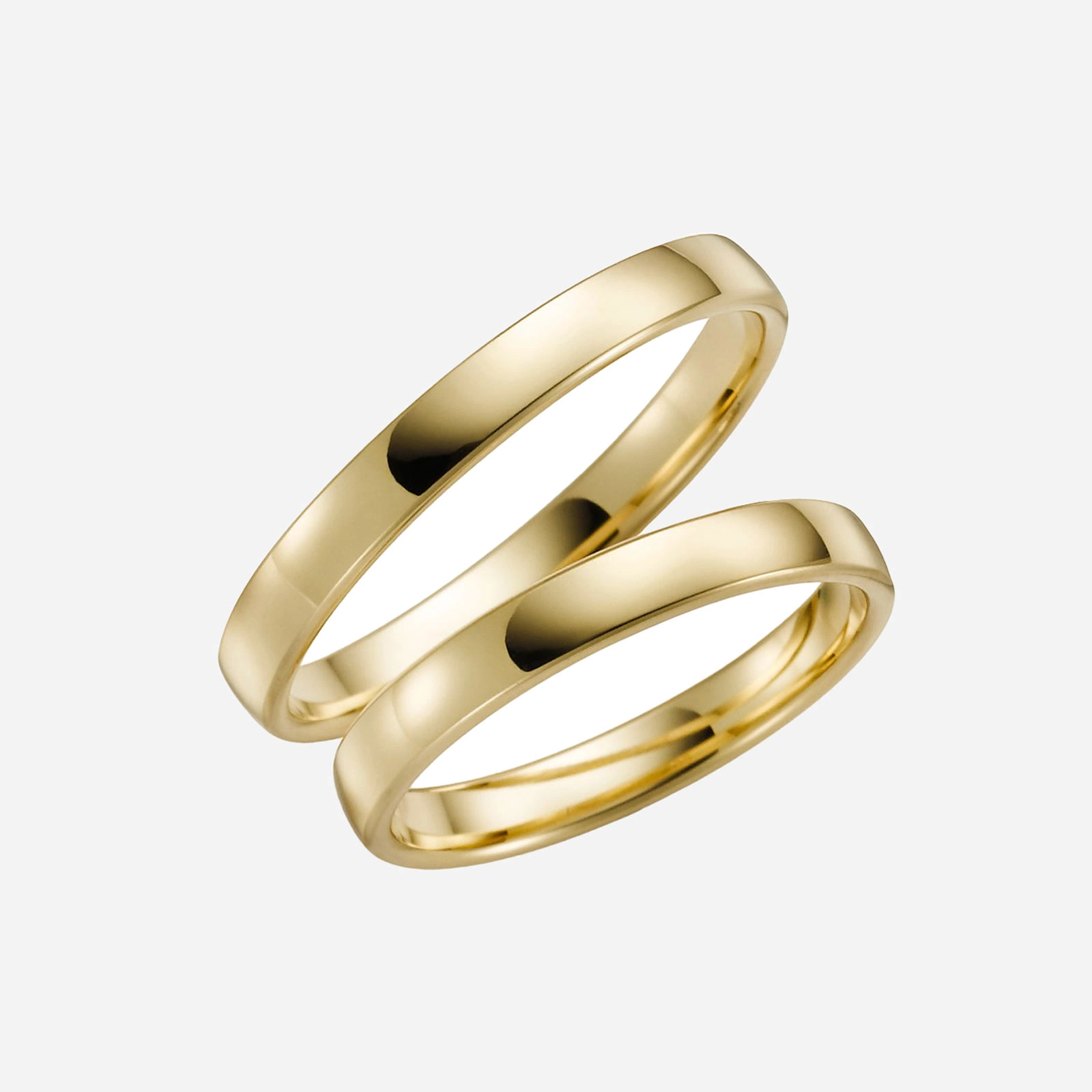 Förlovningsring 18k guld – Rak 3 mm / 1,3 mm