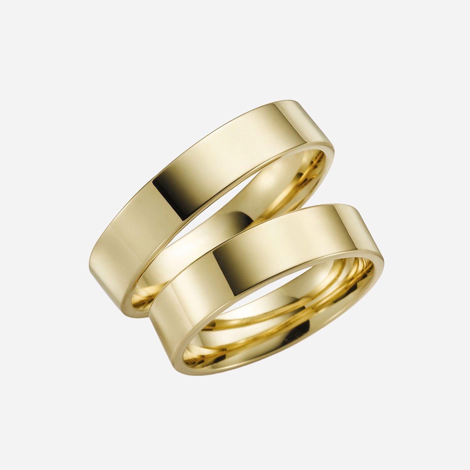 Förlovningsring 9k guld – rak 5 mm / 1,4 mm