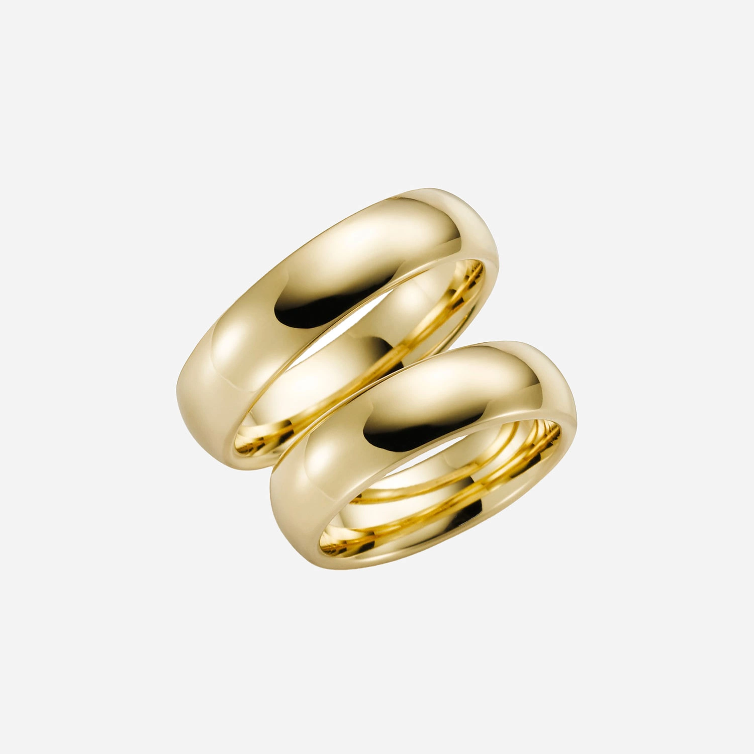 Förlovningsring 18k guld – Kupad 6 mm / 2,3 mm