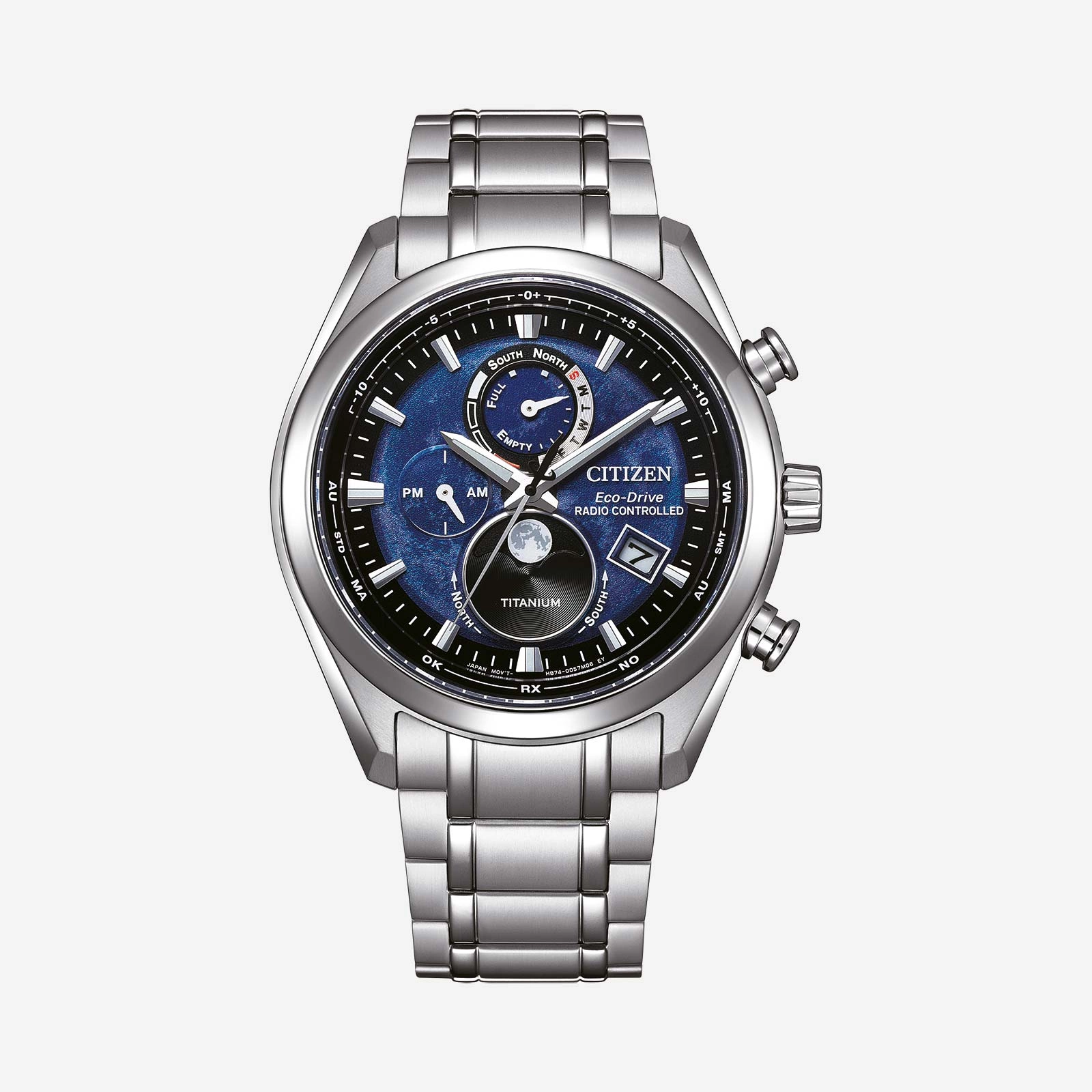 Citizen Tsukiyomi Radio Controlled Moonphase blå – BY1010-81L