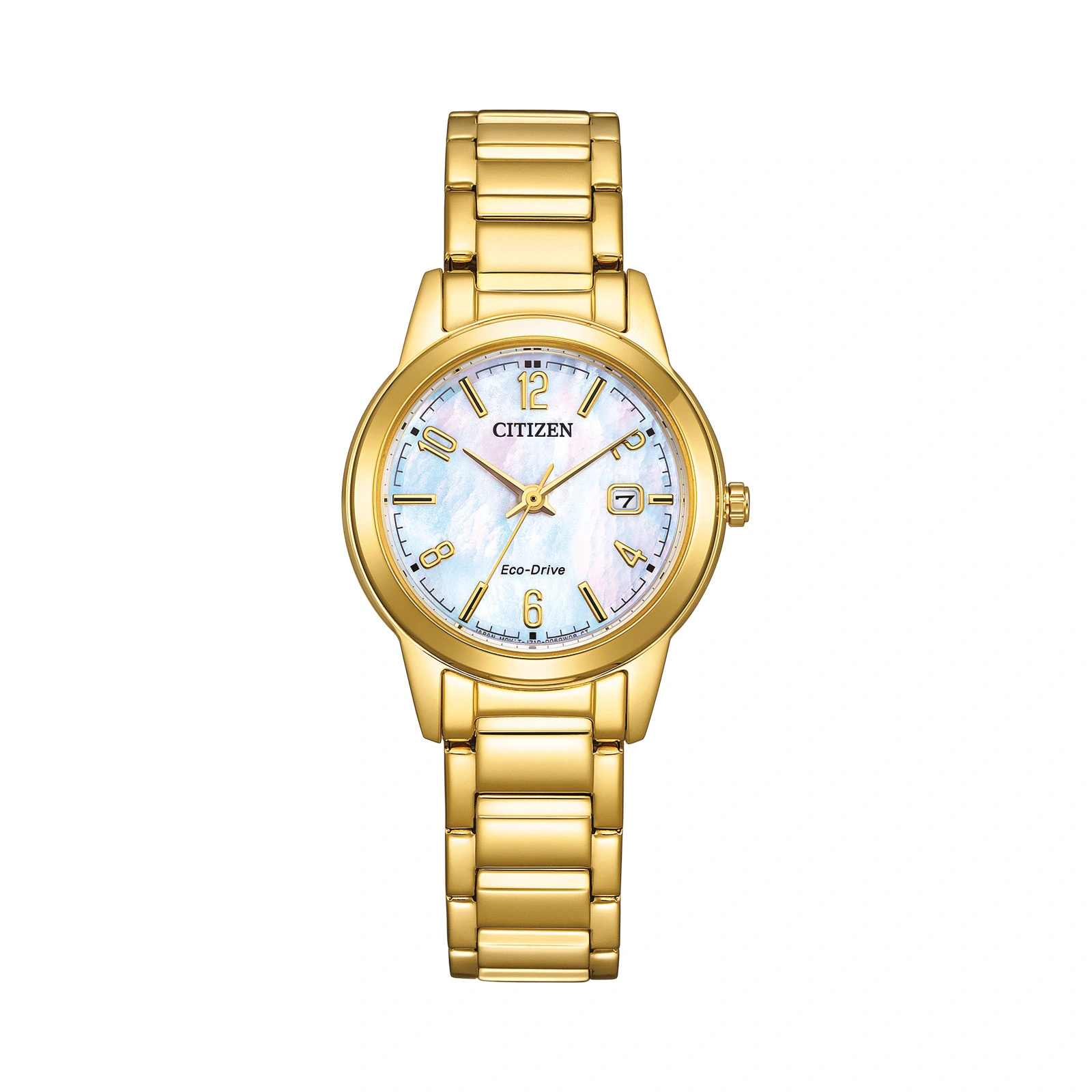Citizen Eco Drive FE1242-78D Damklocka med Vit urtavla Quartz Rostfritt stål Armbandsur – bild 5