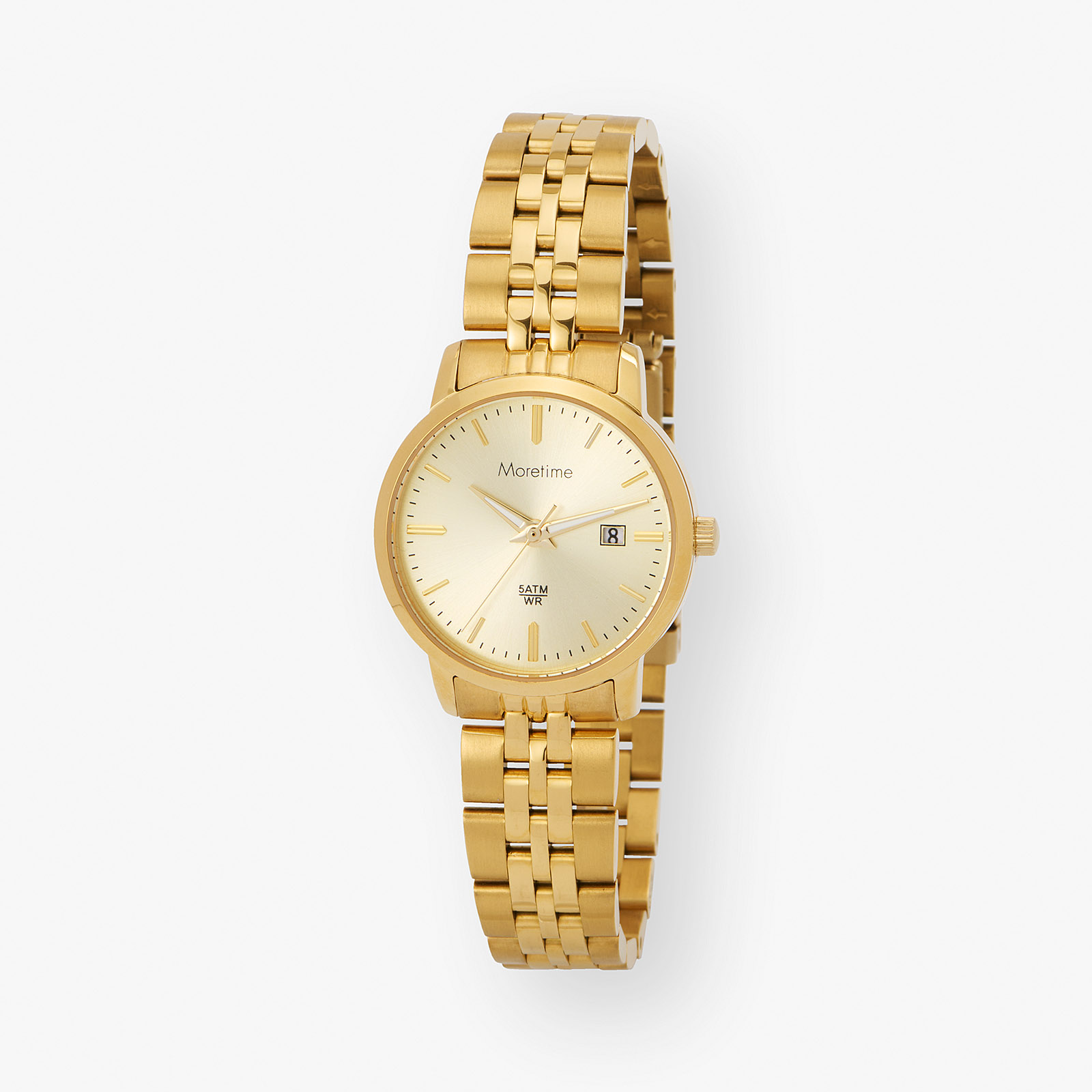 Moretime damklocka – champagne/guldton 28mm