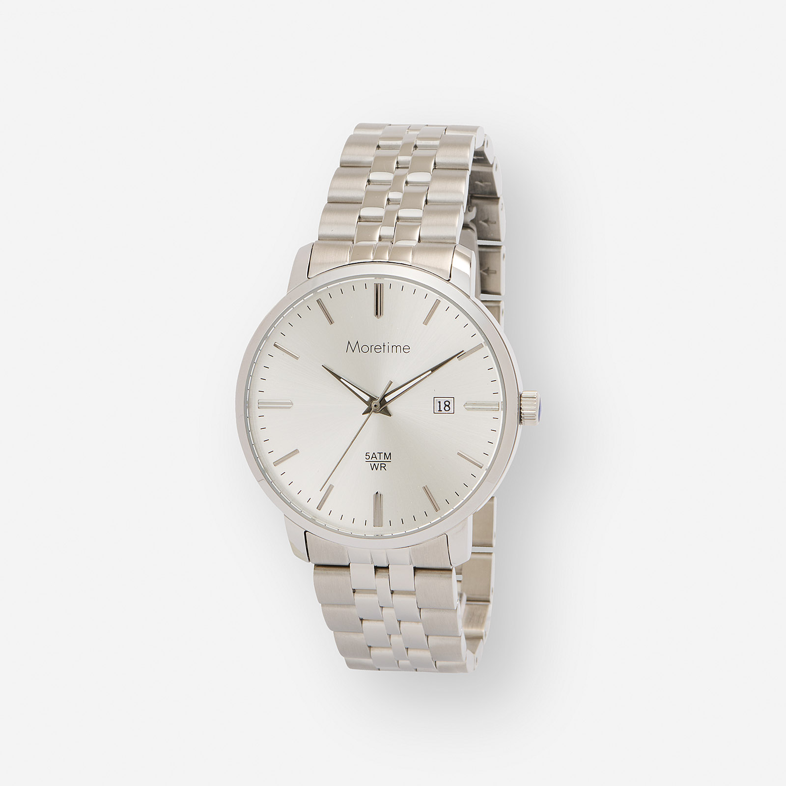 Moretime herrklocka – silver/stålband 40mm