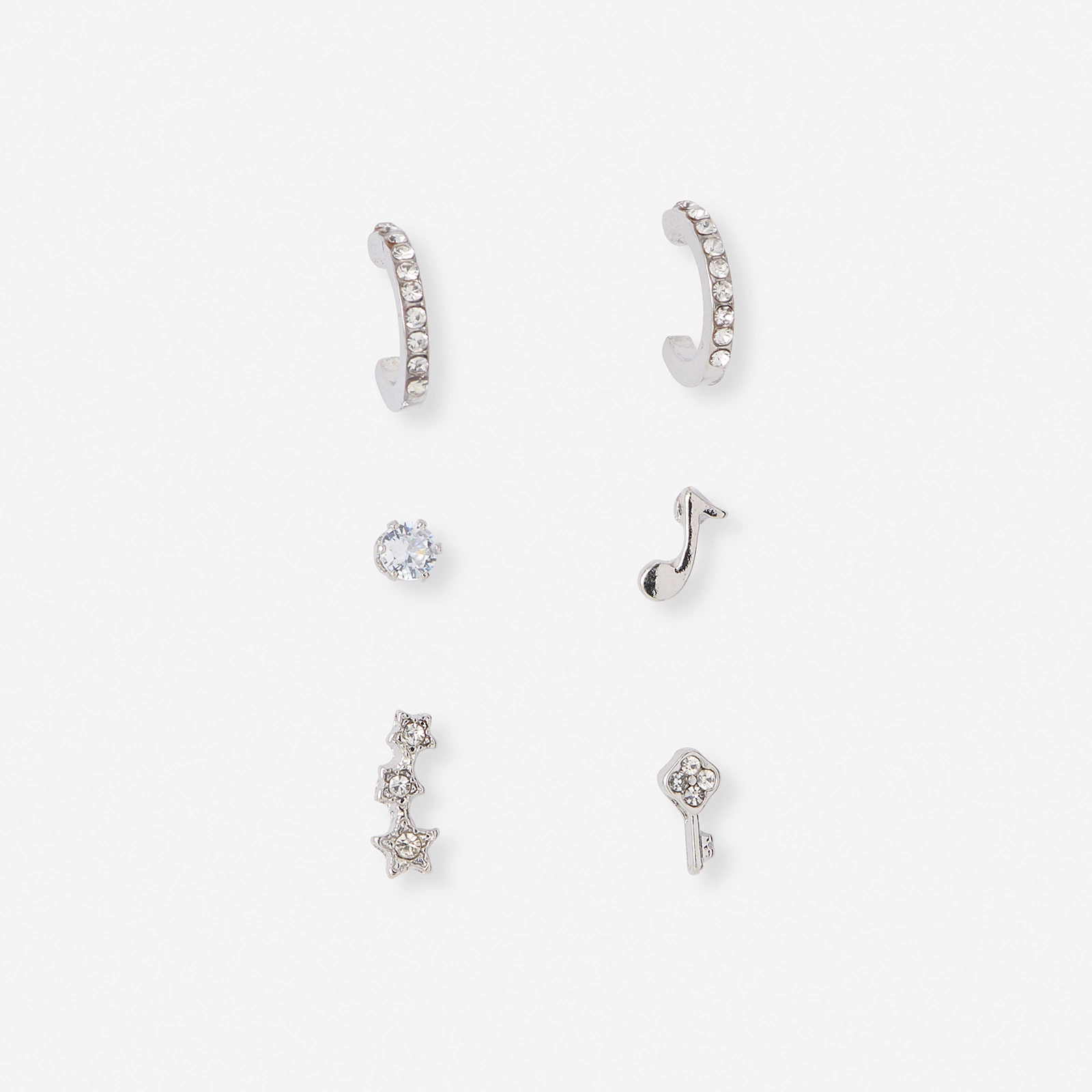 6 silverf&auml;rgade &ouml;rh&auml;ngen - olika motiv 7