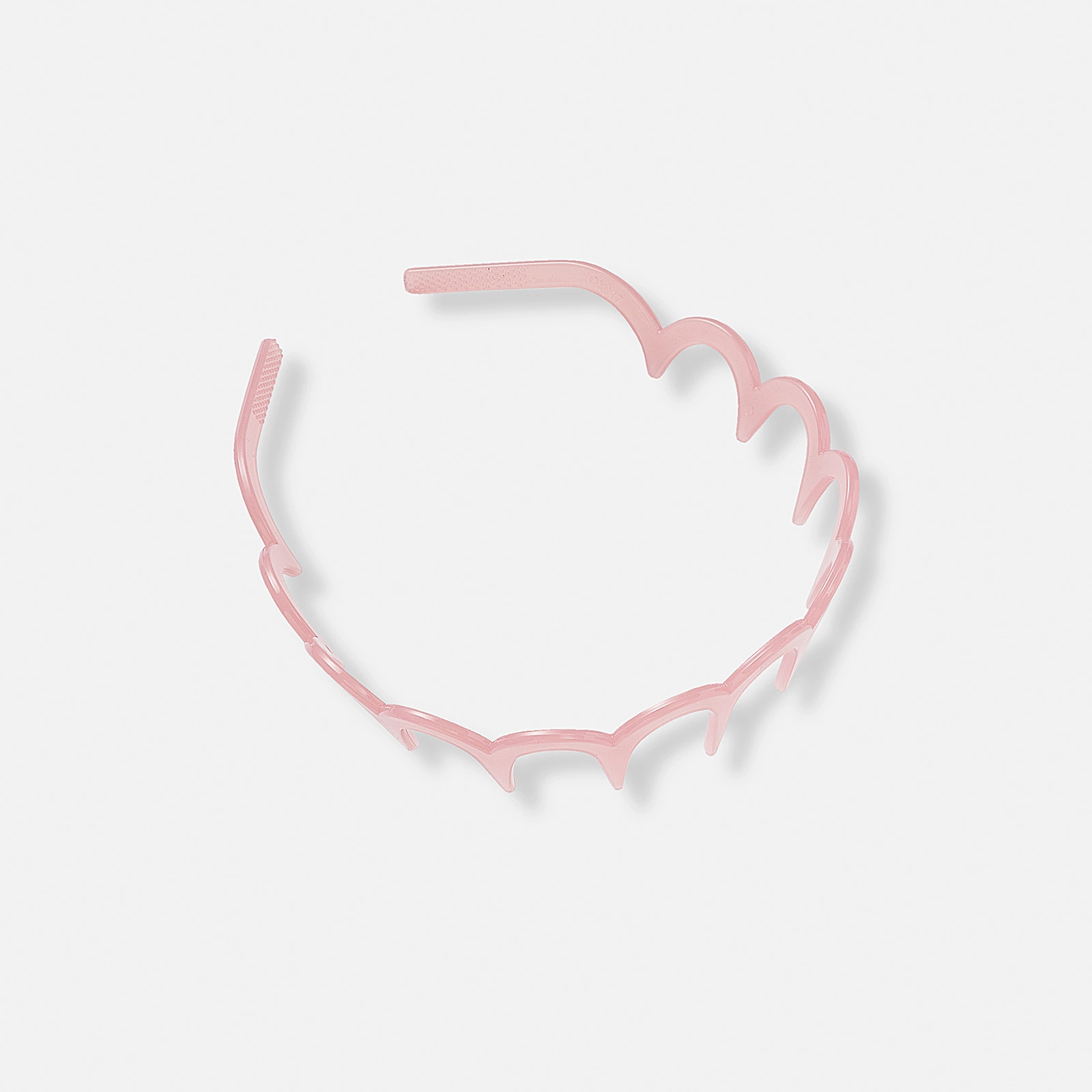 Ljusrosa diadem med piggar