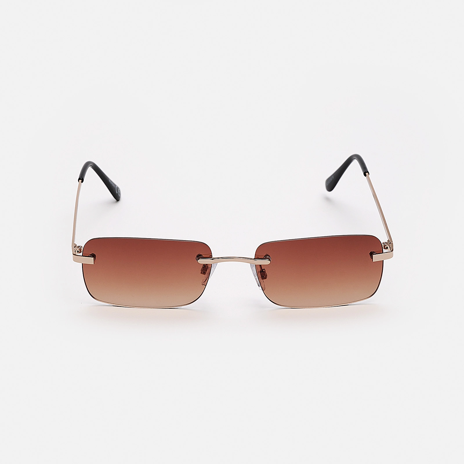 Solglasögon unisex Rectangle bruntonat glas