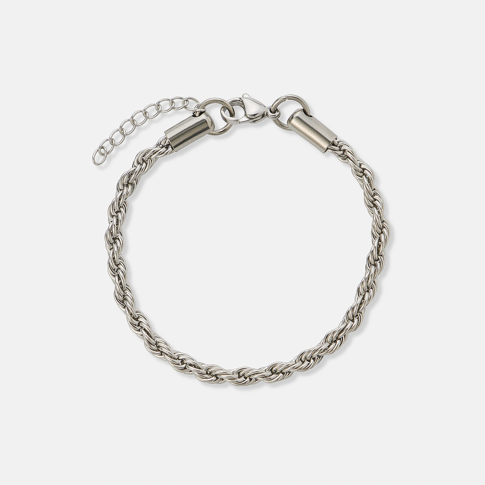 Stålarmband replänk 4mm bred - 16+3cm