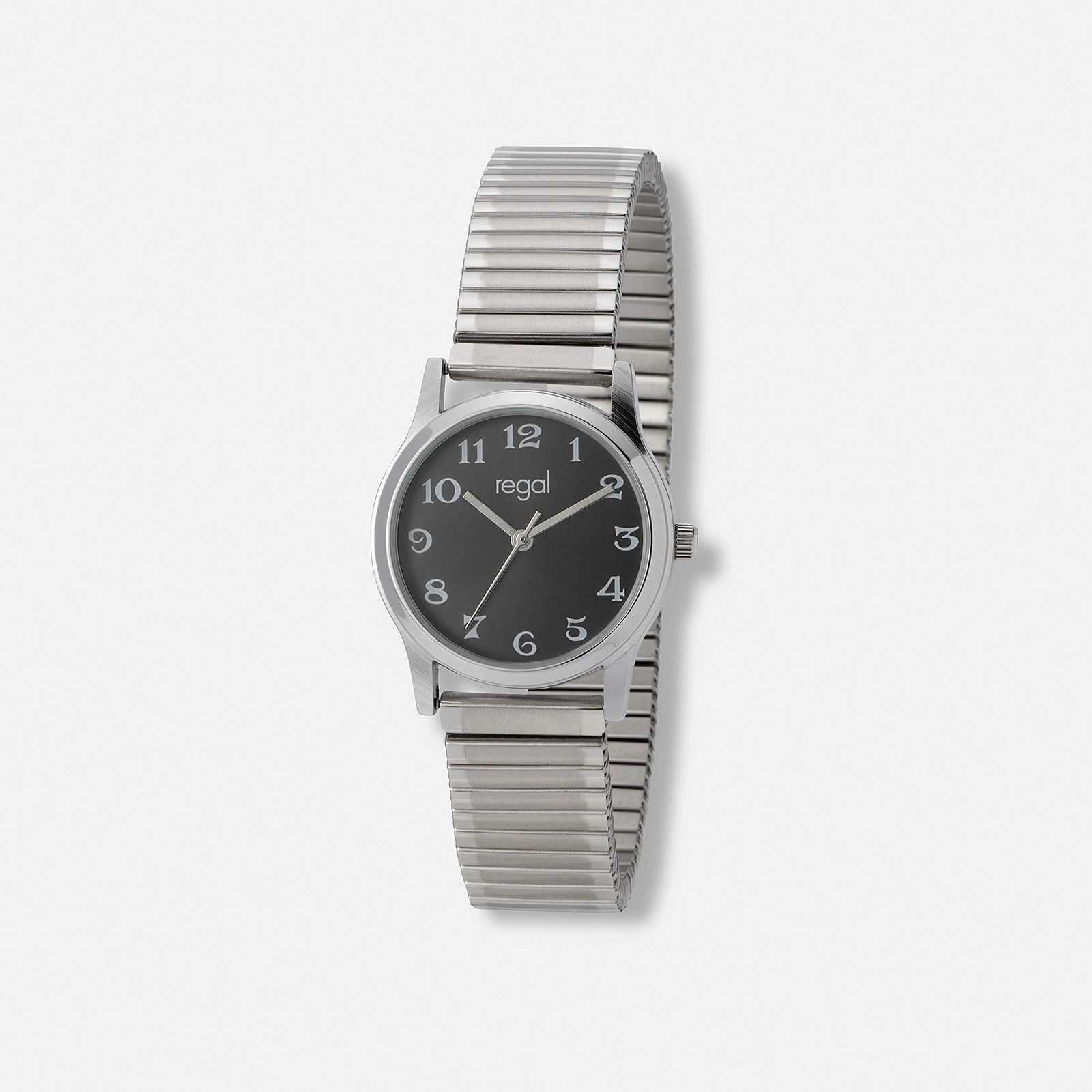 Regal damklocka silver/svart, flexband