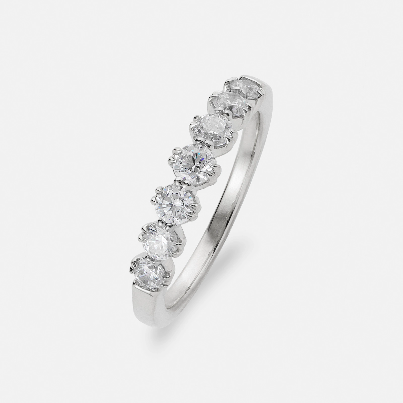 Je t&acute;aime 18K ring vitguld - Camille
