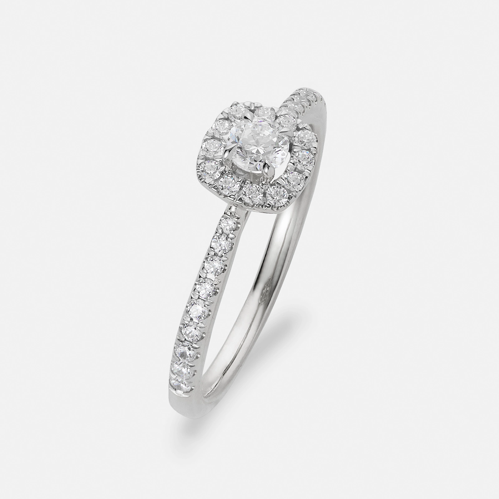 Je t&acute;aime 18K ring vitguld - Aurore