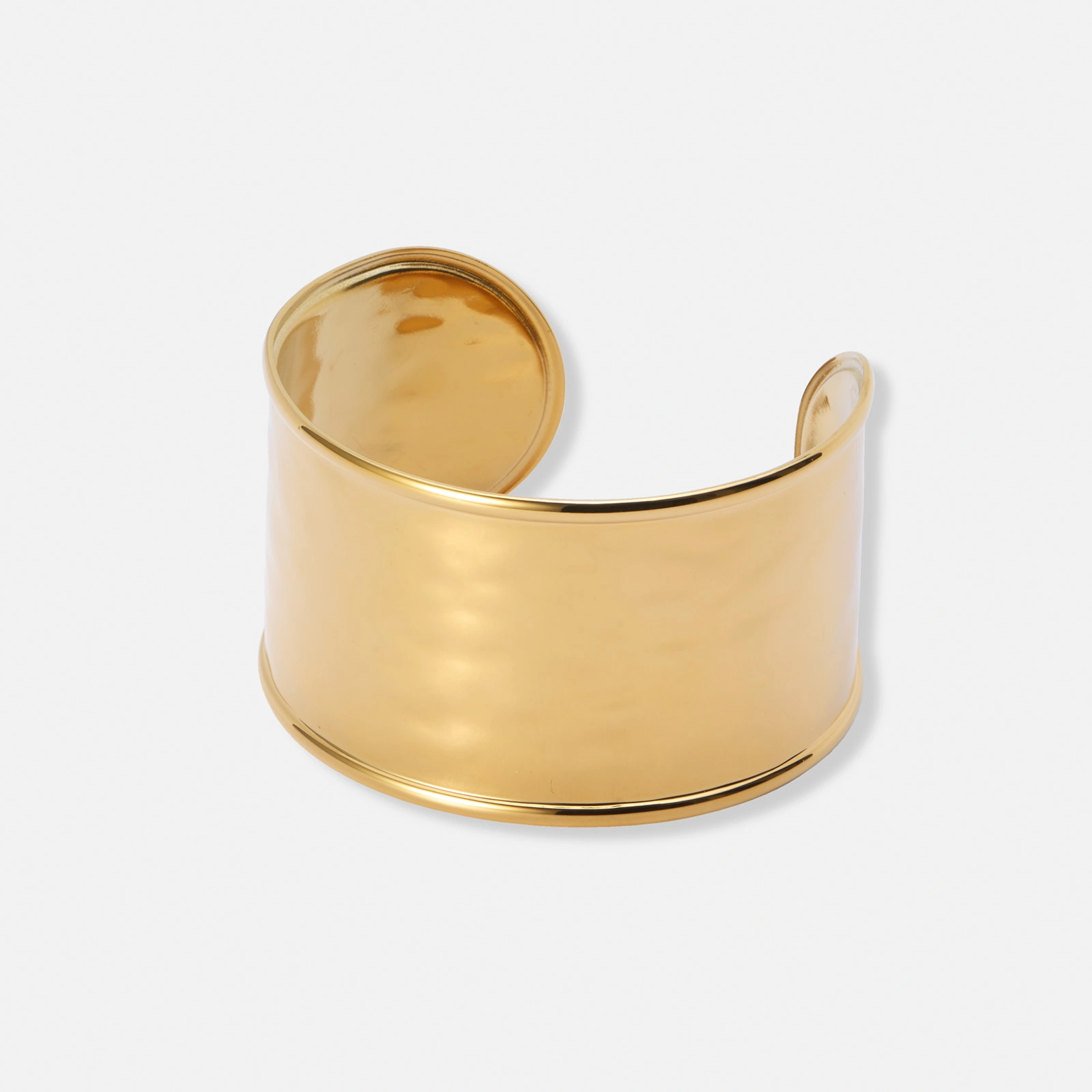 Guldpl&auml;terat st&aring;larmband, bangle - 36mm bred