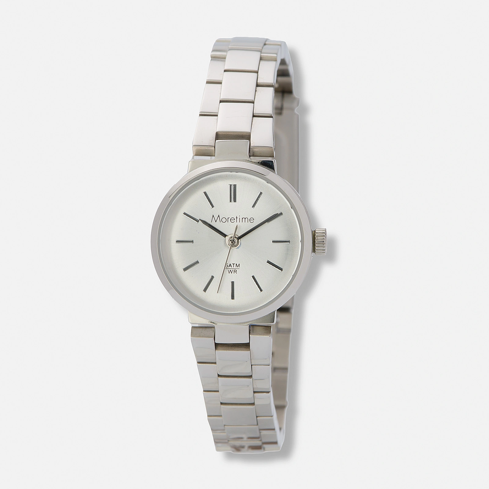Moretime damklocka - metallband, st&aring;l/silver, 23mm