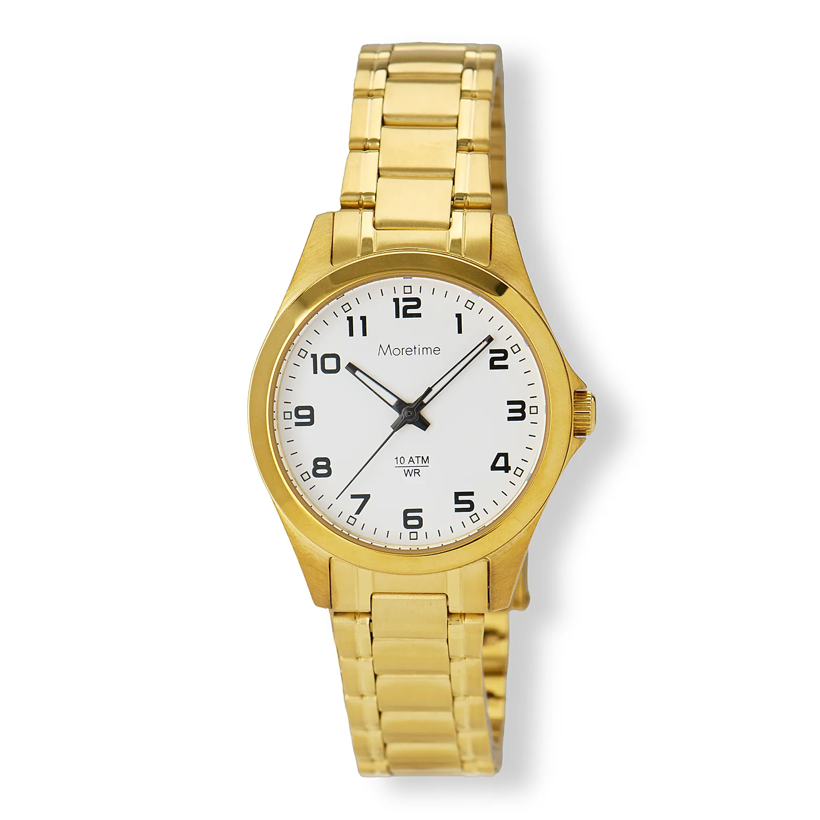 dam vit/guld, metallband M58428-127