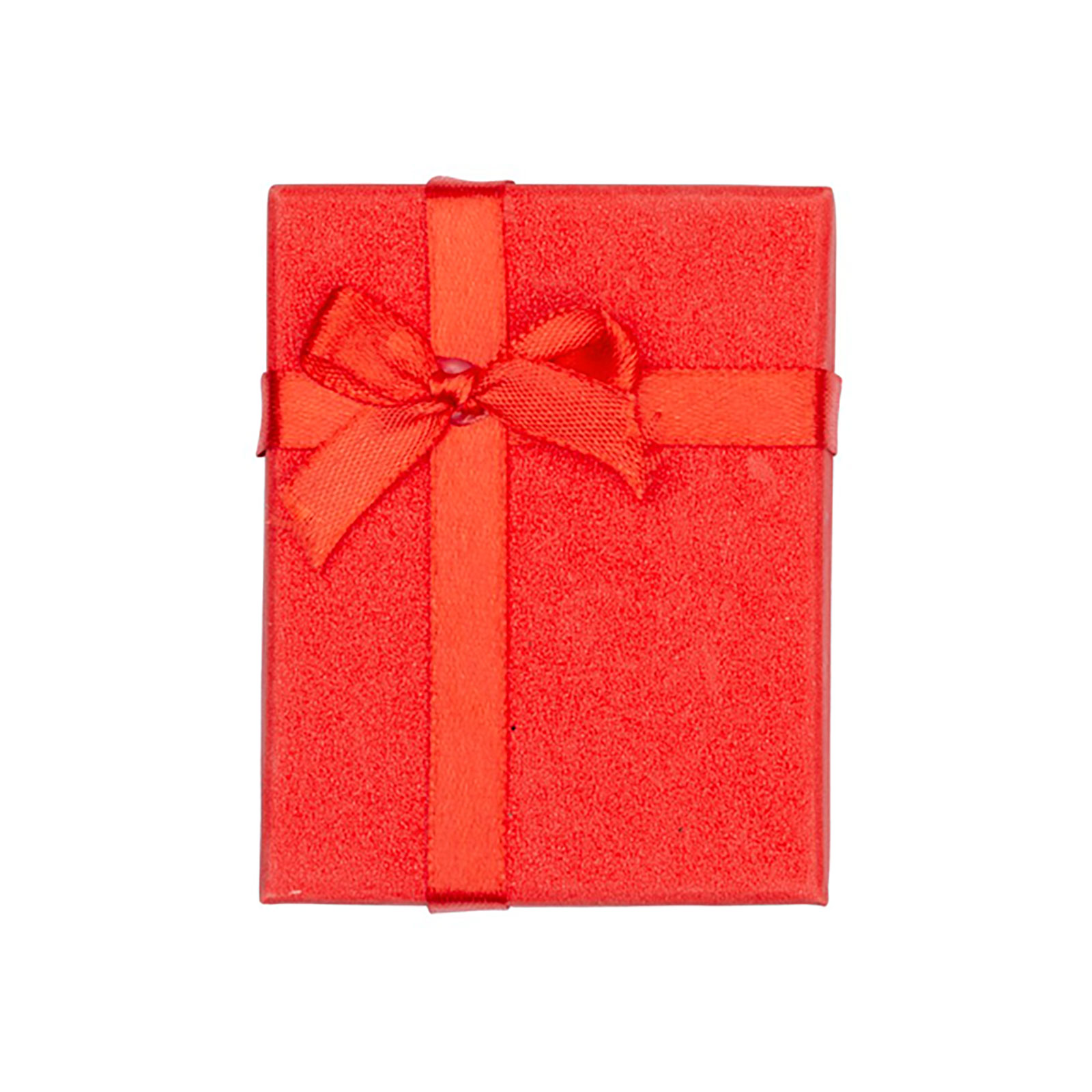 Presentask - röd glitter 7x9 cm