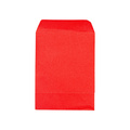 Presentpåse röd glitter - 17x13 cm