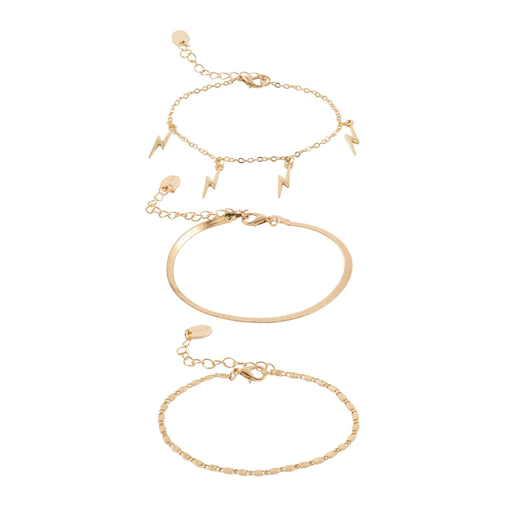 Armband - guldfärgat med tre kedjor