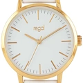 Regal damklocka - vitt band, guldton/vit, 36mm