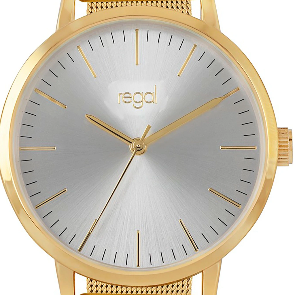 Regal damklocka - meshband, guldton/ljus, 36mm
