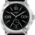 Regal herrklocka - svart band, silver/svart, 40 mm