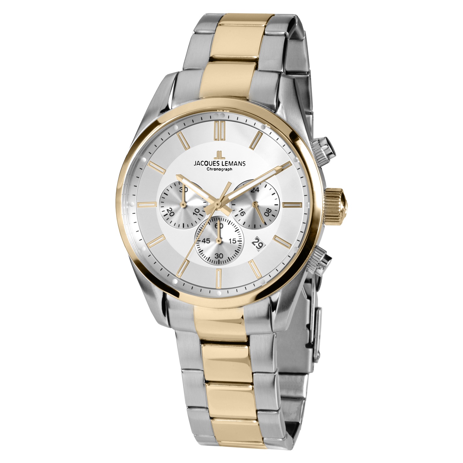 Jacques Lemans Sport - herrklocka bicolor/vit, 42mm