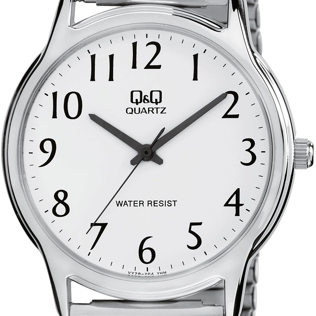 Q&Q herrklocka -  flexband, silver, 38 mm