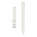 Klockarmband 12 mm - vitt läder