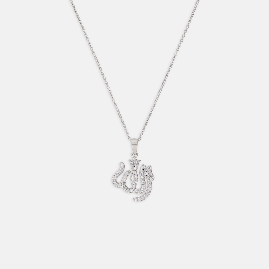 Halsband i äkta silver - arabisk symbol, 42+5 cm