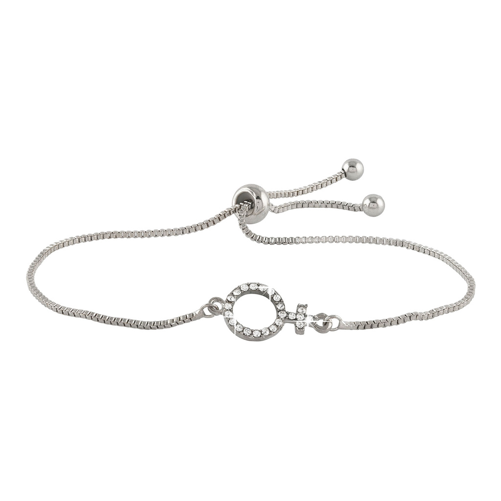 Armband - Silverfärgat med kvinnosymbol