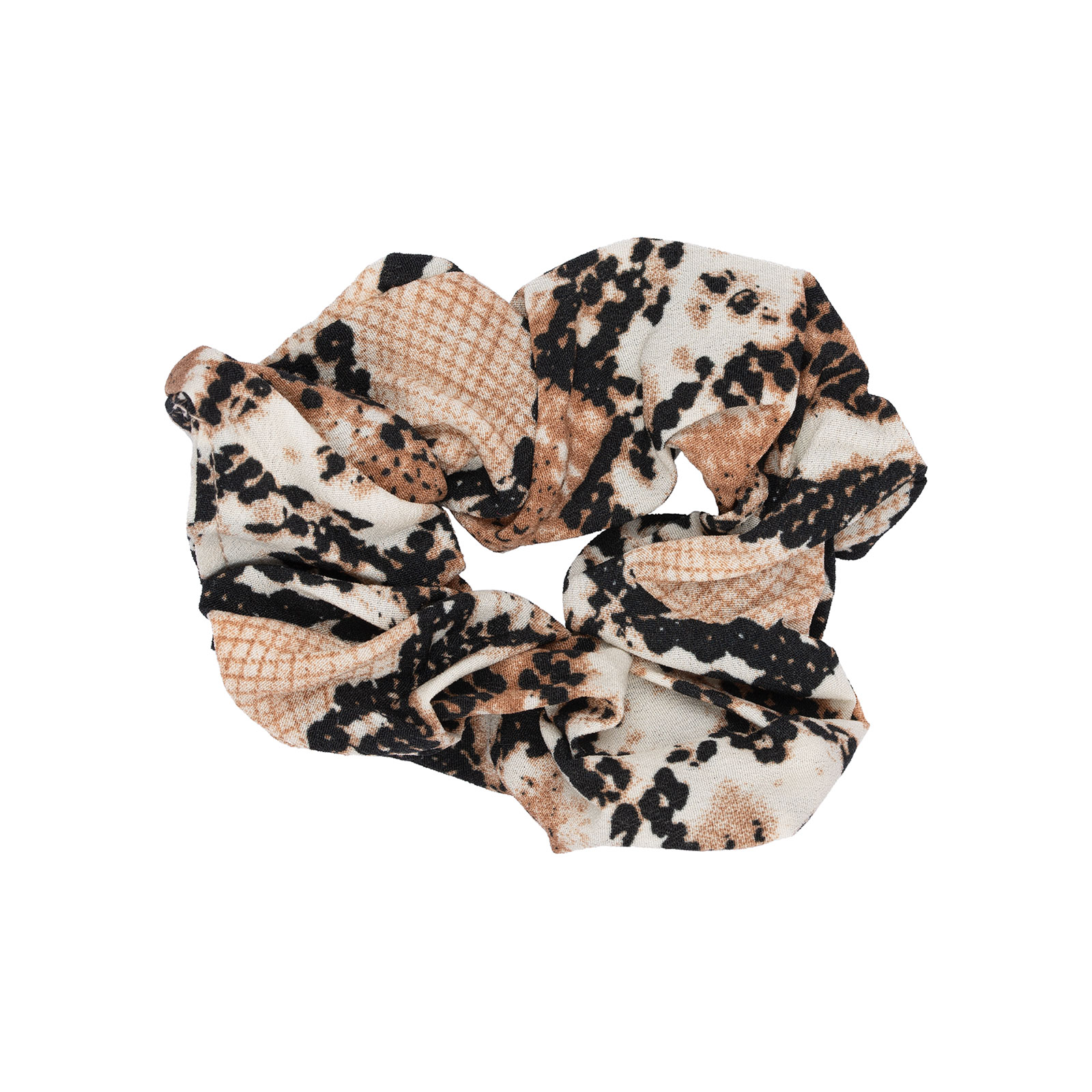 Scrunchie Medium - Brun snake