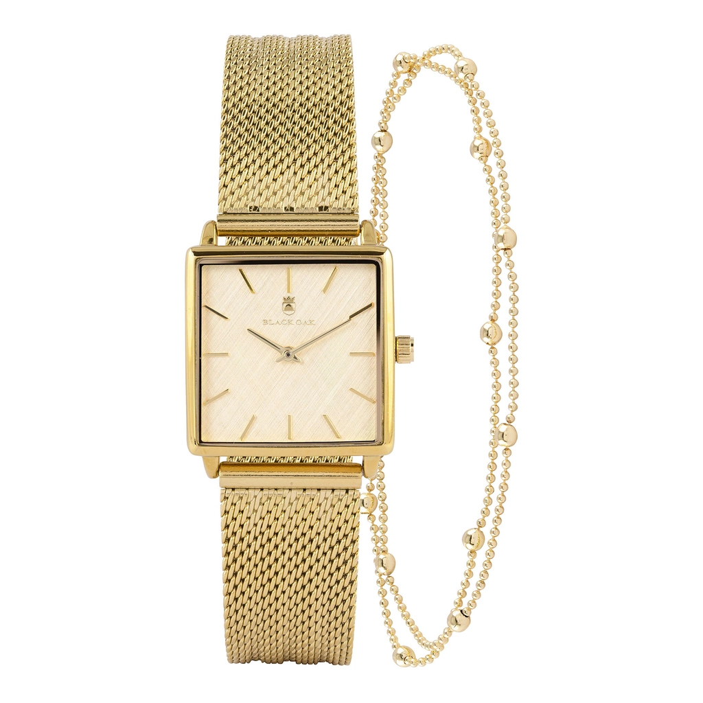 Black Oak Statement klockset - guld, 26mm