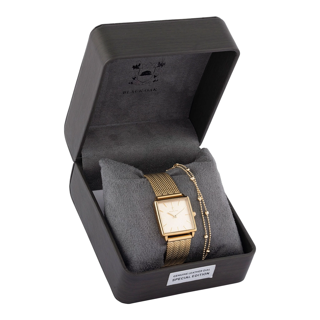 Black Oak Statement klockset - guld, 26mm