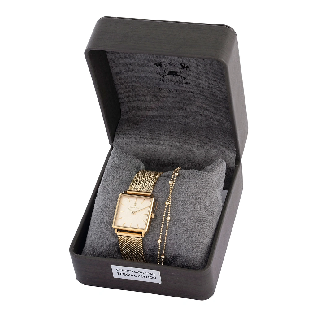 Black Oak Statement klockset - guld, 26mm