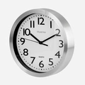 Väggklocka - vit/silver, 20 cm