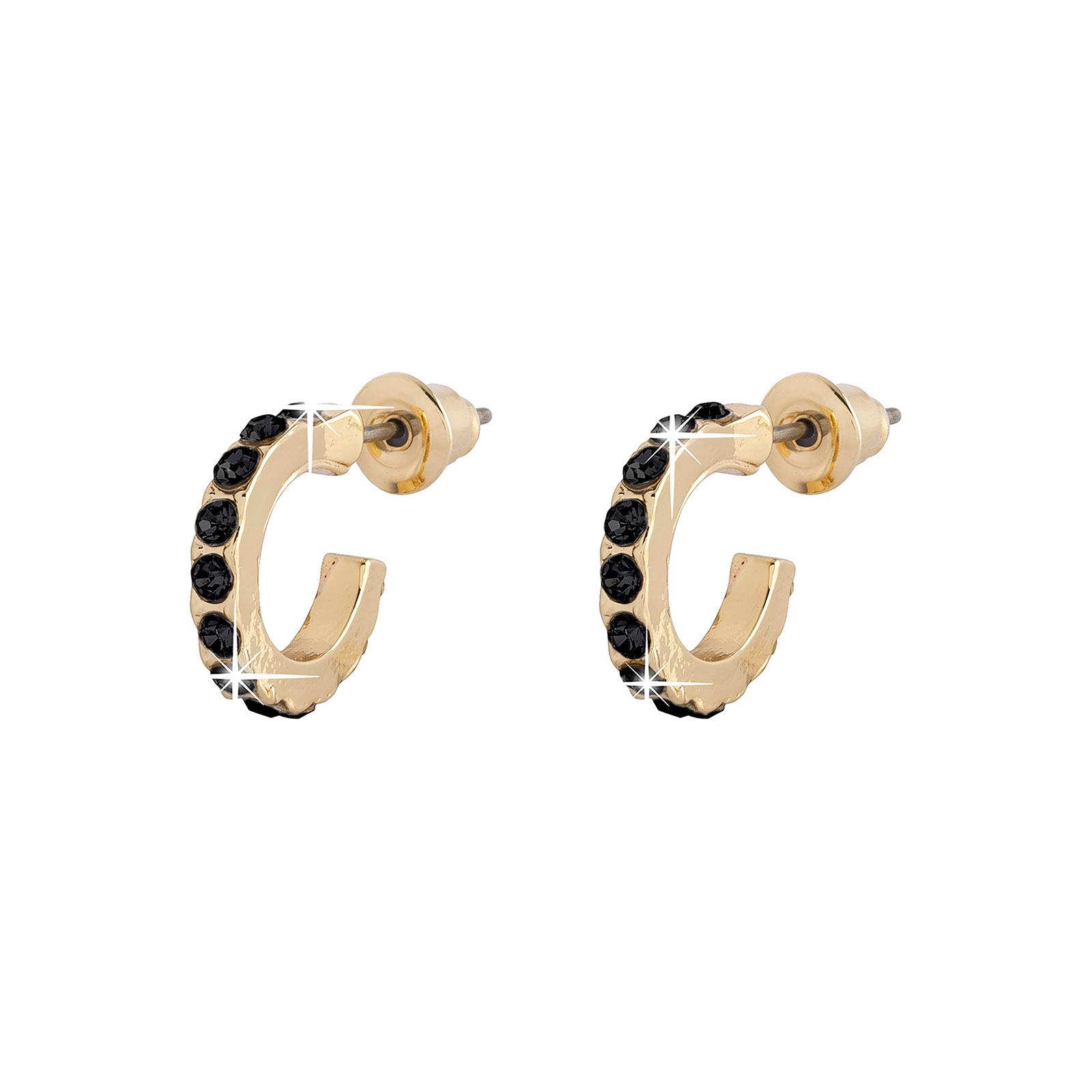 Guldfärgade örhängen -Hoops 10 mm