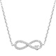 Halsband i äkta silver - infinitysymbol, 42+5 cm