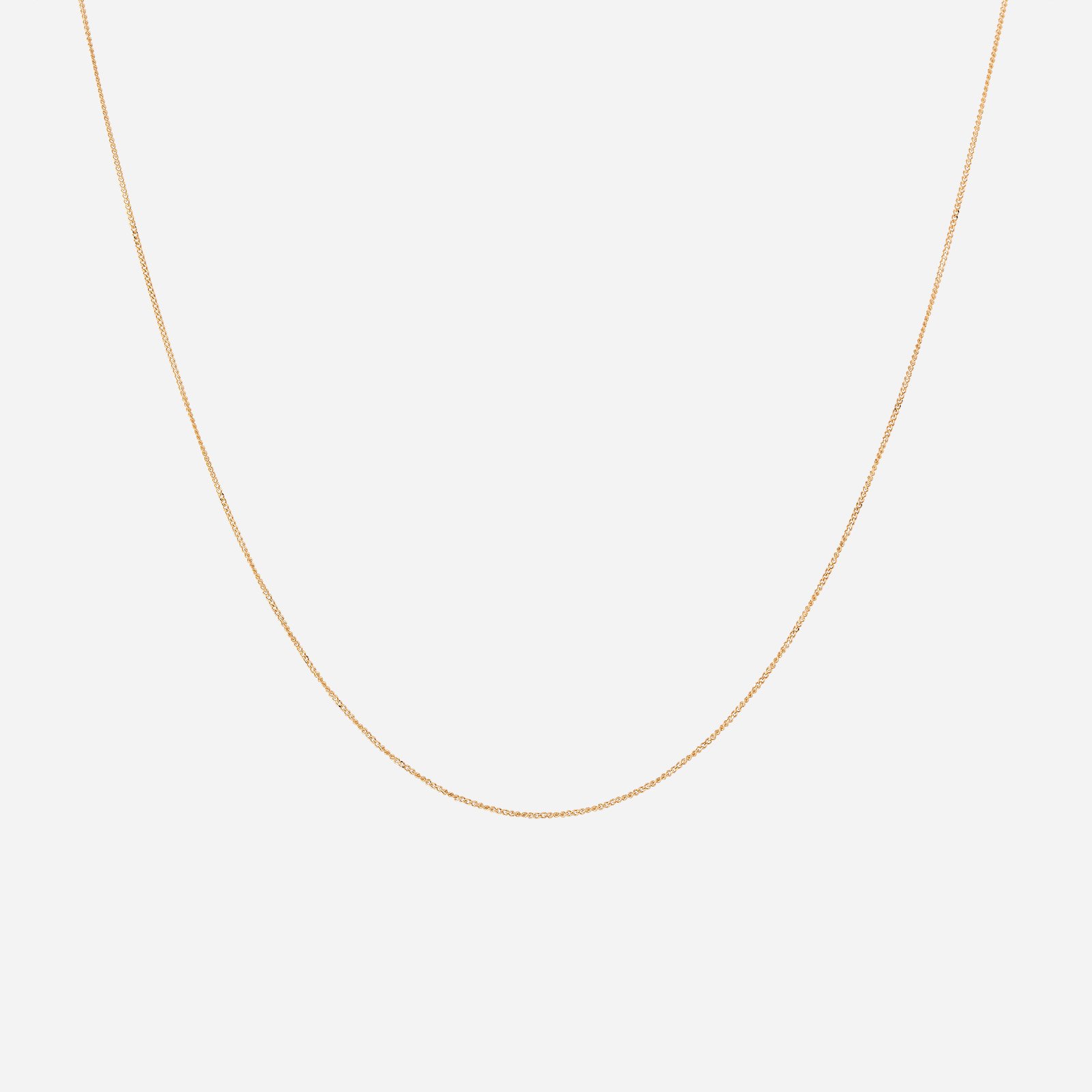 Halsband 18k guld - Pansarlänk 38+4 cm / 0,7 mm