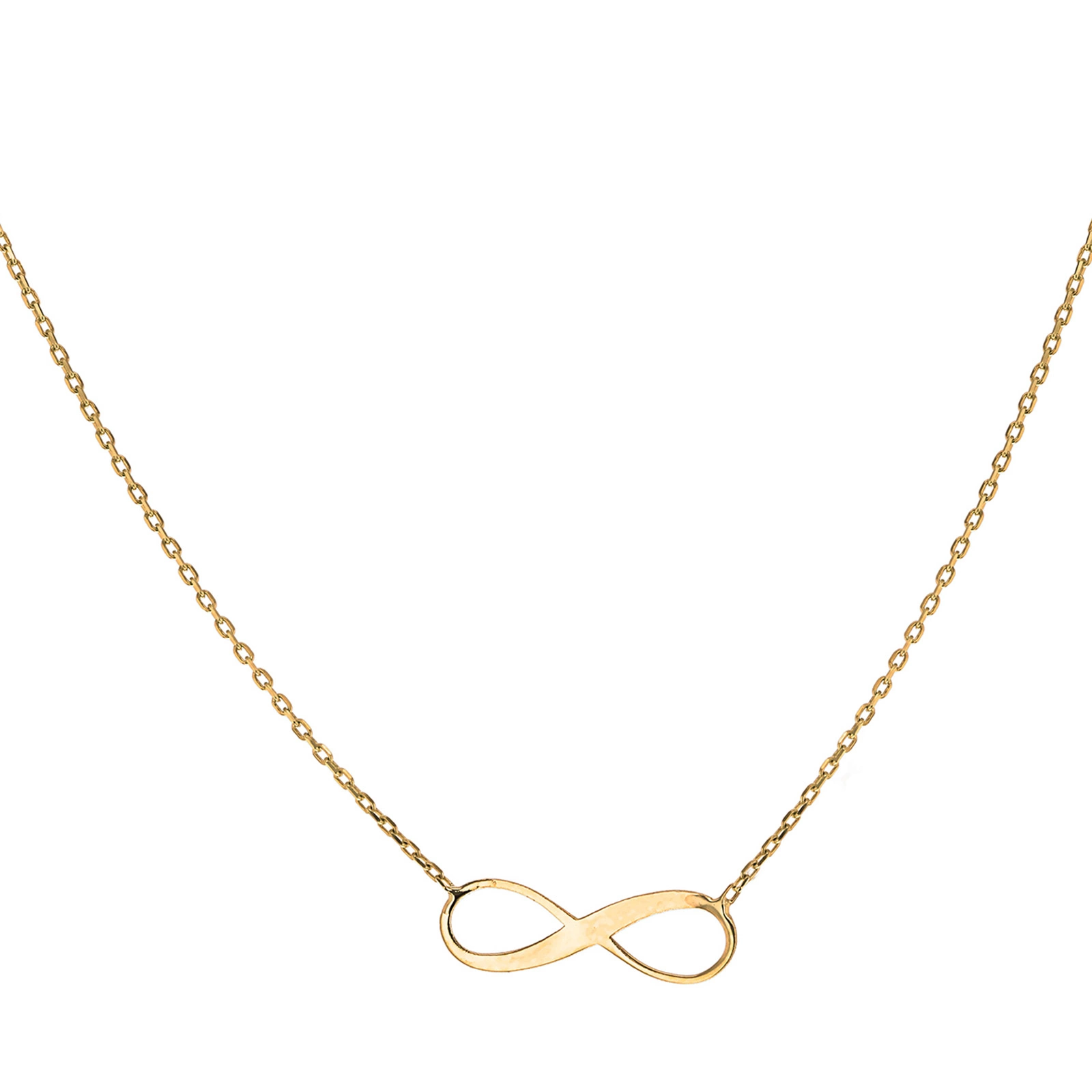 Halsband 9k guld - Infinity 41-46cm