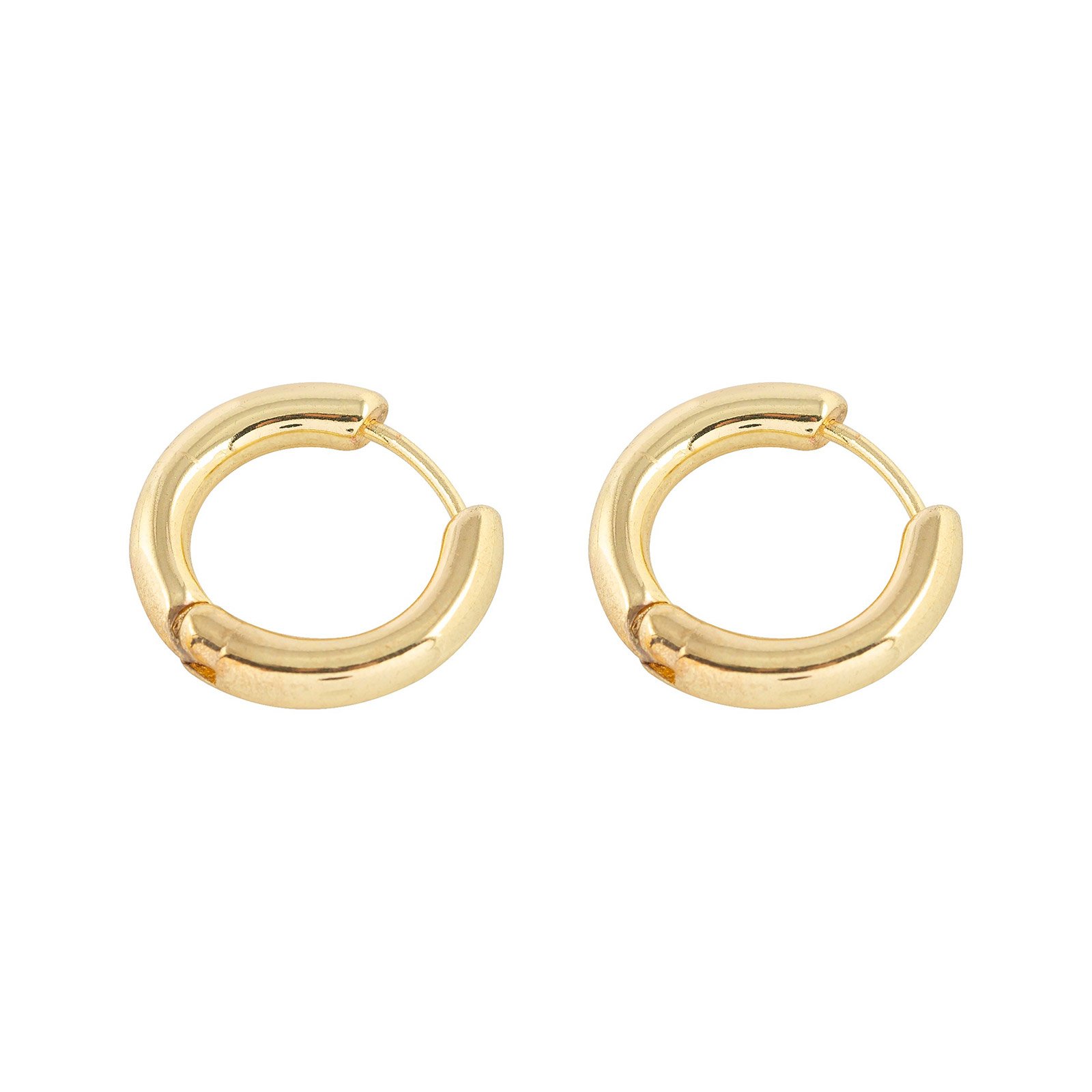 Guldfärgade örhängen - Hoops 11 mm