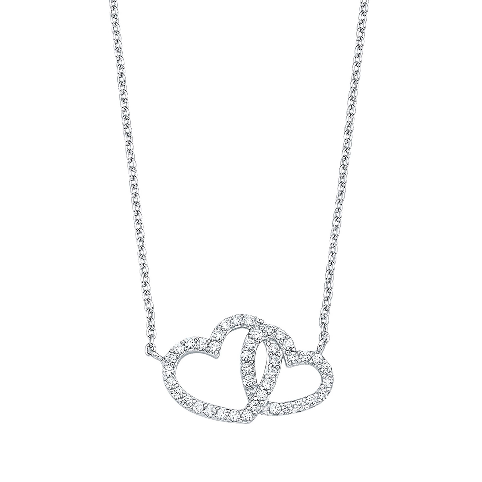 Halsband 925 Sterling Silver - Hjärtan