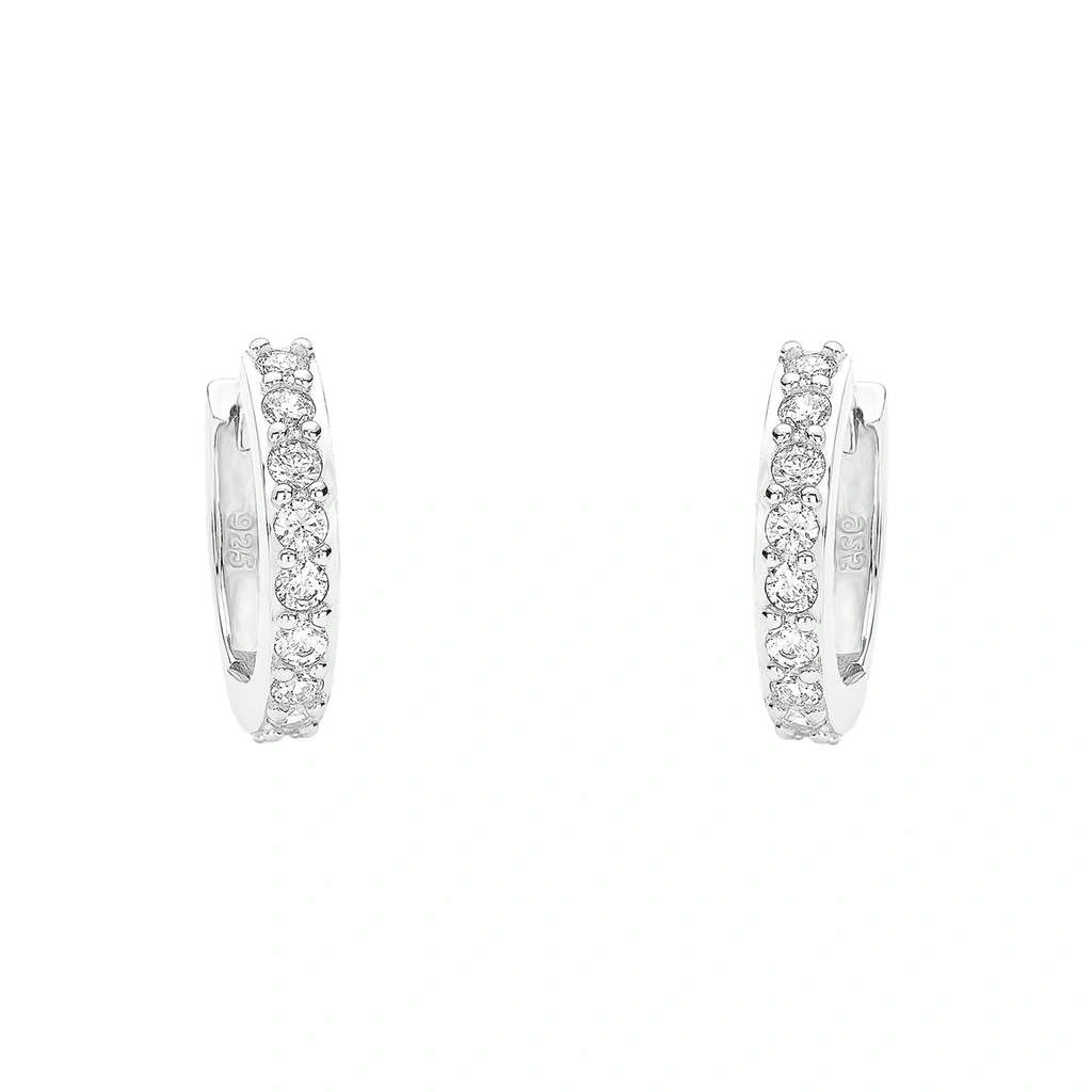 Örhängen 925 Sterling Silver - creoler 1,3 cm