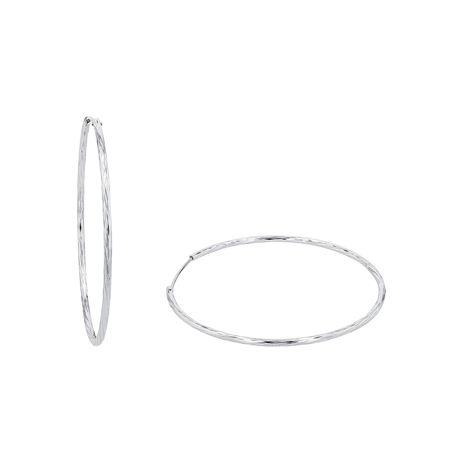 Örhängen 925 Sterling Silver - creoloer 5,5 cm