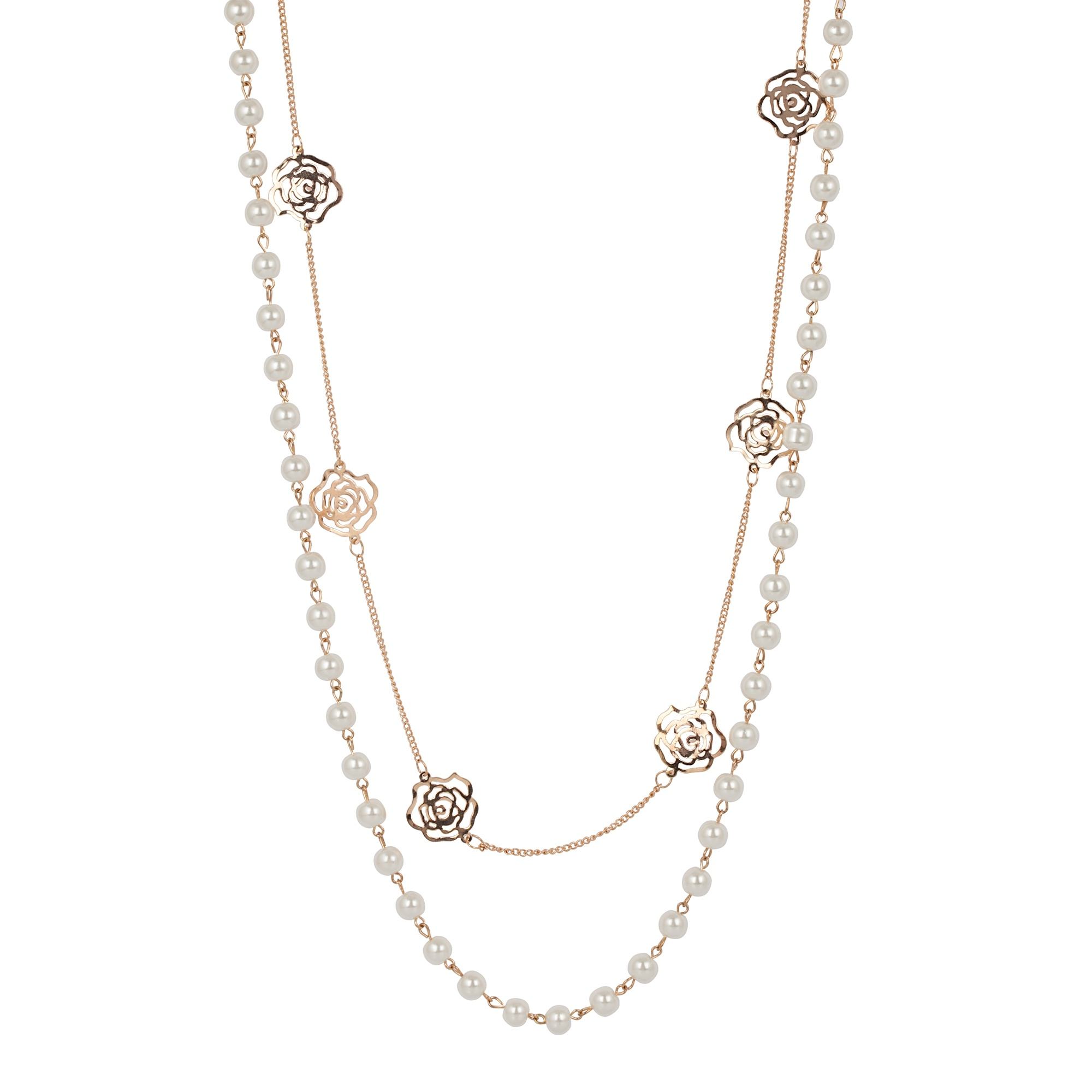 Montini Halsband Rose Pearl