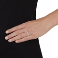 Ring 925 Sterling Silver - vita Kubisk Zirkonia
