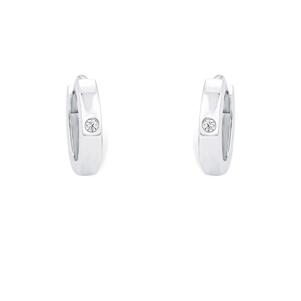 Silverörhängen - hoops 10 mm